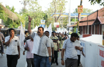 ഭീഷണിയില് പതറില്ല, കിഴക്കമ്പലത്ത് ട്വന്റി 20യുടെ പ്രതിഷേധ റാലി