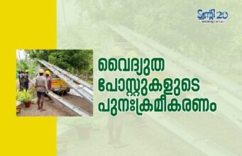 വൈദ്യുത പോസ്റ്റുകളുടെ പുനഃക്രമീകരണം