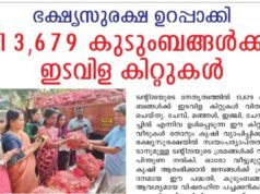 13,679 കുടുംബങ്ങള്ക്ക് ഇടവിള കിറ്റുകള്