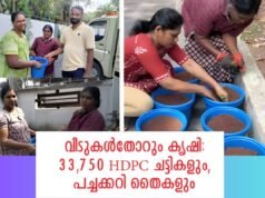 വീടുകള്തോറും കൃഷി: 33,750 HDPC ചട്ടികളും, പച്ചക്കറി തൈകളും സൗജന്യം