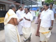 പനങ്ങനാട് പുളിയ്ക്കകര ശ്രീ ദുർഗ്ഗ ഭദ്രാകാളി ക്ഷേത്രത്തിൽ സന്ദർശനം നടത്തി എൻഡിഎ സ്ഥാനാർഥി ബാബു ദിവാകരൻ