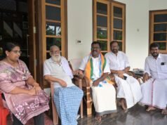 ഫാ. തെക്കുംചേരിയിലിനെ സന്ദര്ശിച്ച് ബാബു ദിവാകരന്