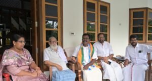 ഫാ. തെക്കുംചേരിയിലിനെ സന്ദര്ശിച്ച് ബാബു ദിവാകരന്