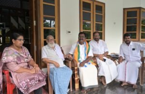 ഫാ. തെക്കുംചേരിയിലിനെ സന്ദര്ശിച്ച് ബാബു ദിവാകരന്