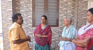 ഭജനമഠം കോളനി സന്ദര്ശിച്ച് ബാബു ദിവാകരന്