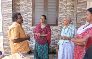 ഭജനമഠം കോളനി സന്ദര്ശിച്ച് ബാബു ദിവാകരന്