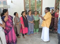 പ്ലാസ്റ്റിക് ഉല്പ്പന്ന നിര്മ്മാണശാല സന്ദര്ശിച്ച് ബാബു ദിവാകരന്