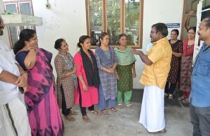 പ്ലാസ്റ്റിക് ഉല്പ്പന്ന നിര്മ്മാണശാല സന്ദര്ശിച്ച് ബാബു ദിവാകരന്