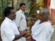 പാലയ്ക്കാമറ്റം പ്രദേശത്തെ വീടുകള് സന്ദര്ശിച്ച് ബാബു ദിവാകരന്