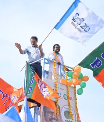 കുന്നത്തുനാട്ടിൽ ആവേശ തിരയിളക്കി എൻഡിഎ കലാശക്കൊട്ട്