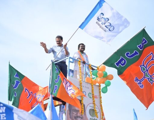 കുന്നത്തുനാട്ടിൽ ആവേശ തിരയിളക്കി എൻഡിഎ കലാശക്കൊട്ട്