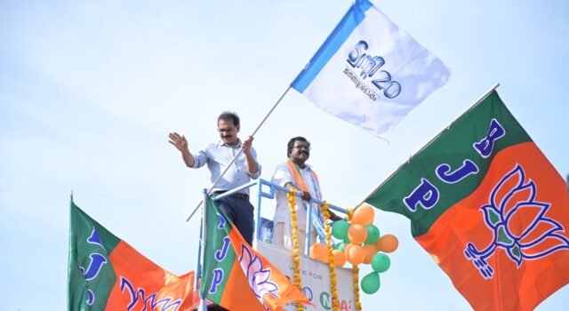 കുന്നത്തുനാട്ടിൽ ആവേശ തിരയിളക്കി എൻഡിഎ കലാശക്കൊട്ട്