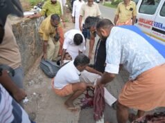 വാഹനാപകത്തിൽ പരിക്കേറ്റയാളെ ആശുപത്രിയിൽ എത്തിക്കാൻ നേതൃത്വം നൽകി എൻഡിഎ സ്ഥാനാർഥി ബാബു ദിവാകരൻ