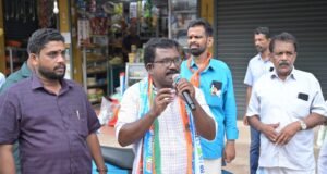 എന്.ഡി.എ സ്ഥാനാര്ത്ഥി ബാബു ദിവാകരന് സ്വീകരണമൊരുക്കി പാര്ട്ടി പ്രവര്ത്തകരും വോട്ടര്മാരും